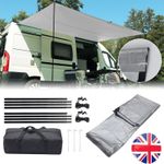 2.5/3/3.5/4.5Mx2.4m Campervan Awning Canopy Sun Shade Shelter with Pole Caravan
