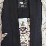 Progress Sugar Skull Jiu-Jitsu Gi Uniform Set Pearlweave Cotton Black A4
