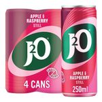 J2O Apple & Raspberry Juice Blend | 250ml Can | 4 Pack
