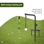 Golf Swing Trainer Aid Golf Practice Swing Groover & Hitting Training Adjustable