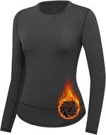 Pack Of 1 Womens Thermal Long Sleeve Top Ladies Warm Winter Baselayer Tops