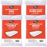 Polythene Plastic Mattress Cover | Heavy Duty DIY Removal Bag for Storage Moving