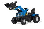 Rolly Childrens Ride-On New Holland T7 Tractor w/ Frontloader Outdoor Digger Toy