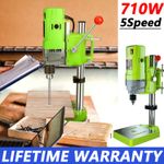710w Rotary Pillar Drill 5 Speed Heavy Duty Bench Press Drilling Table Stand