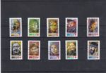 France 2019 Cross Red Complete Set Of 10 Stamps Cancelled