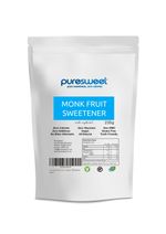 Puresweet Monk Fruit Sweetener 235g, Zero Calories, No Bitter Aftertaste.