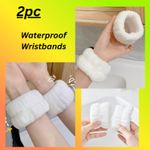 Waterproof Wristbands for Face Washing Water-Absorbing Wrist Protection