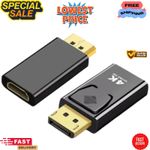 Display Port DP Male To HDMI Female Adapter Converter For 4K HD 1080P HDTV PC UK