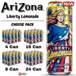 AriZona Liberty Lemonade 22oz Big Can Refreshing Drink – Choose Qty