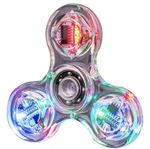 LED Light Up Fidget Spinner Glow Hand Toy Stress Relief Kids Adults