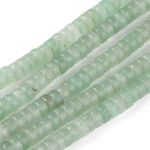 Aventurine Gemstone Heishi Beads - Natural Green Disc Crystals - 4.5mm -1 Strand