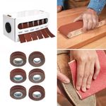 Abrasive Sanding Paper Roll Sandpaper with Dispenser Drawable Emery Cloth