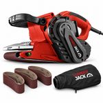 Electric Belt Sander 1010W 76×533mm Variable Speed Dust Bag 3 Belts Ergo Grip