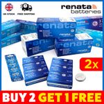2x Renata Watch Battery Swiss 315 317 321 364 371 377 379 394 CR2016 BUY 2 GET 1