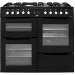 Beko KDVF100K 100cm Dual Fuel Range Cooker 7 Burners Black A/A