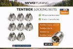 8 x M8 TentBox RoofTent Anti-Theft Security Nuts  Lite XL Go Cargo Classic 1/2
