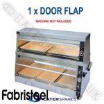 1 X FABRISTEEL CHICKEN WARMER DISPLAY CABINET PLASTIC WINDOW DOOR FLAP DOORS