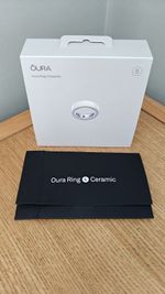 Oura Ring 4 Ceramic, Size 5, Cloud, Brand new and Sealed 