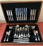 Canteen of 62 Pieces of Silver Plated Cutlery by Smith Seymour, Sheffield