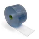 Clear Flexible PVC Door / Chiller Strip Curtain 200mm Wide 10, 20 and 50m Rolls