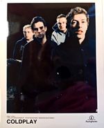 Coldplay original Press Photo Size A4 Parlophone memorabilia