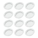 12Pcs Air Vents Circular Flat Soffit Vent 50mm/2" Stainless Steel Round,Mesh