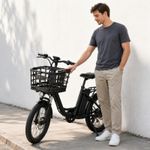 Front Bike Basket Molded Electric Bike Basket Storage