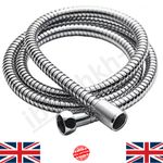 1.5M 2M 2.5M Stainless Steel Chrome Flexible Bathroom Bath Shower Head Hose Pipe