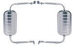 2 x Classic Chevy Truck K-Source Chromed Steel Universal Mirror H3541 PAIR
