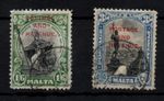 Malta KGV 1928 1s 6d SG187 & 3/- SG190 fine used WS47339