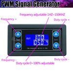 XY-PWM Signal Generator 1Hz~150KHz PWM Pulse Frequency Square Wave Duty Cycle