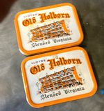 Lloyd's 2x Old Holborn Blended Virginia Tobacco Tins Vintage Pre-1970 Metal