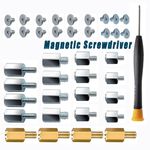 40pcs PCIe NVMe M.2 Standoffs Motherboard SSD Mounting Screws Kit + Screwdriver