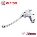 1" 25mm Universal Handlebar Brake Control Clutch Lever With 10mm Mirror Hole UK