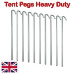10/20/50/100 Heavy Duty Galv Steel Tent Pegs 3x150mm Metal Camping Ground Sheet