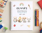 A5 Personalised Kids Nursery to Year 6 School Journal, Memory Book, Keepsake