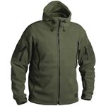 HELIKON TACTICAL PATRIOT MENS FLEECE WARM HOODED POLAR JACKET HIKING OLIVE S-XXL
