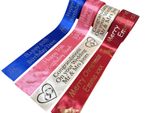 Personalised Printed Luxury Ribbon- 100mm Wide, Customised Text, Various Lengths