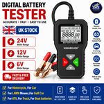 BM550 Car Battery Tester 6V 12V 24V 100-2000 CCA 2Ah-220Ah Detect AnalyzerTool