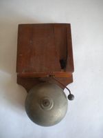 Vintage door bell 1930s french works but wood cover needs repair