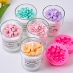 Flower Silicone Candle Mold DIY Soap Wax 3D Handmade Craft Moulds UK