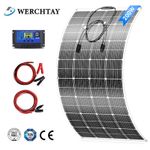 200W Flexible Solar Panel Kit 12V Mono Battery for Caravan RV Boat Camper Van 