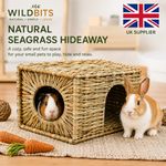 Natural Seagrass Guinea Pig Hideout House Rabbit Hamster Small Animal Bed