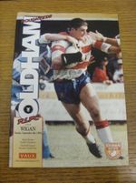 04/09/1994 Rugby League Programme: Oldham v Wigan  (team changes). FREE POSTAGE