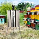 140W 220V Electric Honey Extractor 4/8 Frame Stainless Steel Honeycomb Machine