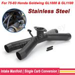 Stainless Steel Single Carburetor Manifold For 75-83 Honda Goldwing GL1000-1100
