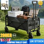 200KG Foldable Heavy Duty Garden Camping Beach Cart Festival Trolley Cart Wagon