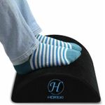 Ergonomic Foot Rest Under Desk Memory Foam Cushion Non Slip Black