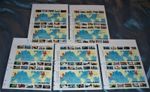 US - 5 World War II Panes  of 20 each, Sc. 2559, 2697, 2765, 2838, 2981, MNH