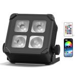 Waterproof 4LED RGBWA+UV Battery Powered WIRELESS DMX APP Par Can DJ Uplighting